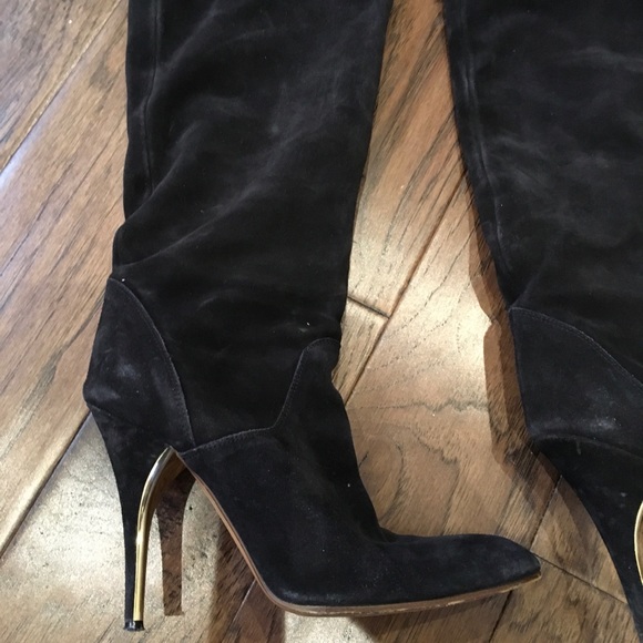 Chloe Suede Over the Knee Boots - Picture 7 of 9